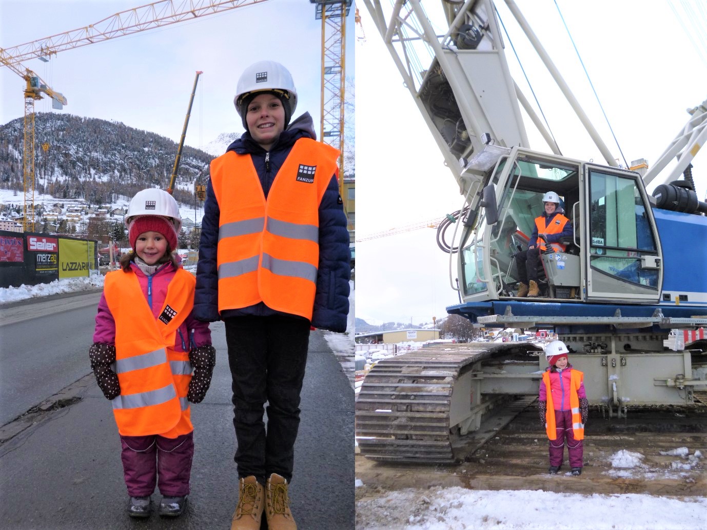 Kleine Gäste auf der Porta Baustelle